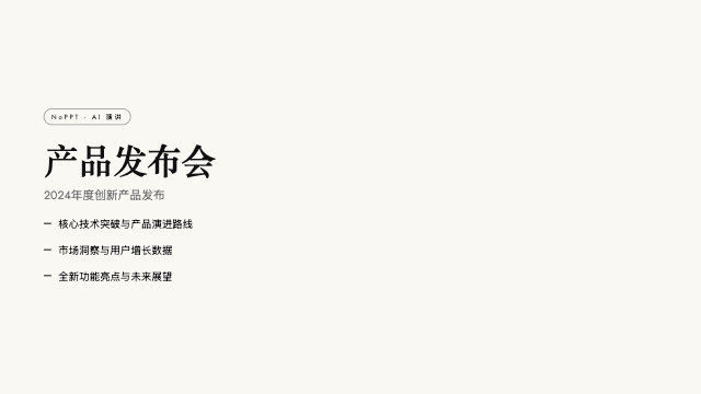 黑白极简 演讲模板预览