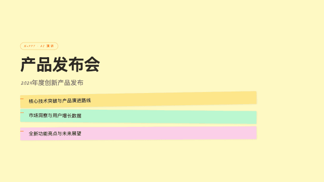 思维便签 演讲模板预览